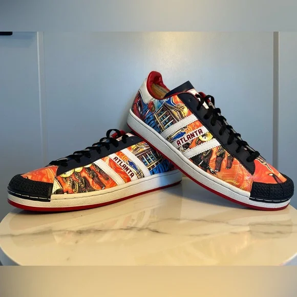 *RARE* ADIDAS Atlanta Halfshells Cities Collection Shoes Sneakers Men's Size 13 - Picture 1 of 8